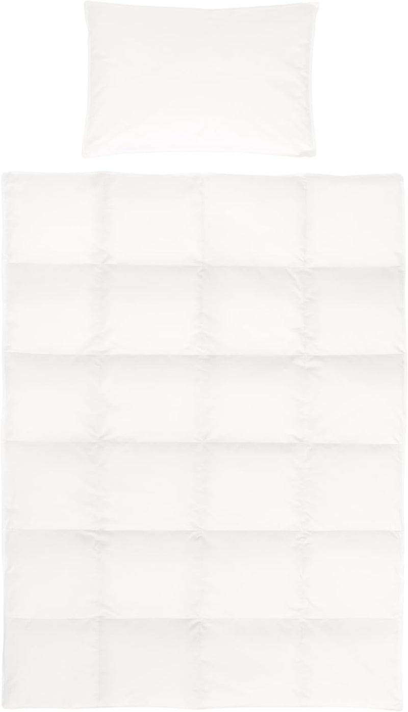 Traumnacht Daune Kinderbettenset, Babybettenset, Ganzjahresdaunendecke 100x135cm und Kopfkissen 40x6