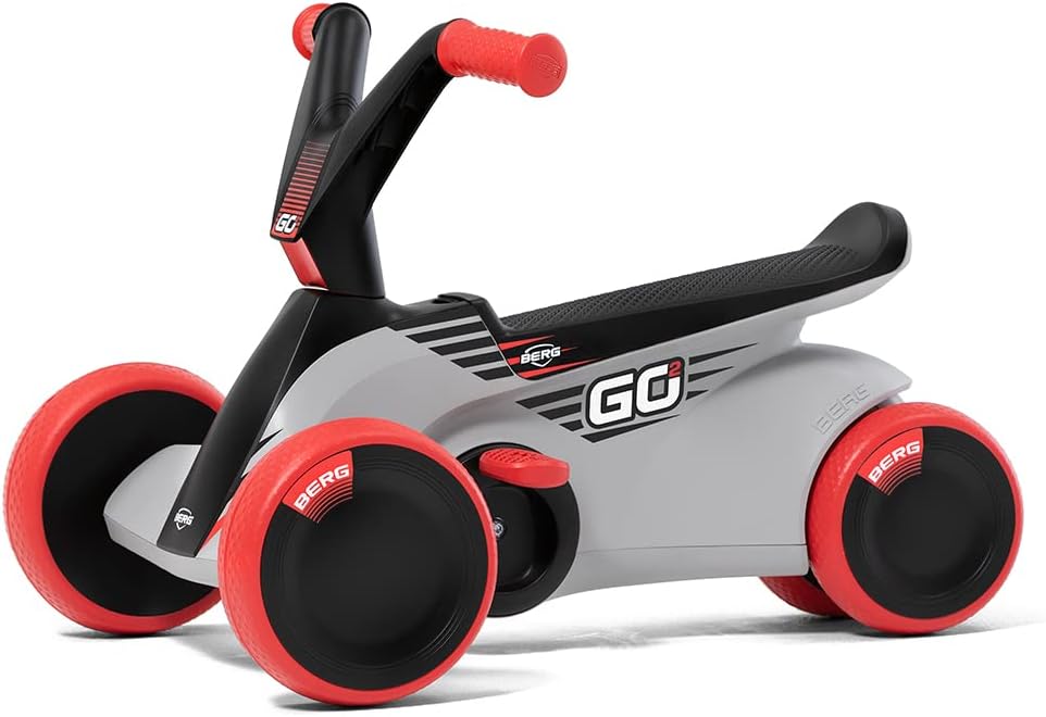 Berg GO² 2in1 Rutschauto, Rutscher und Laufrad, Kinderrutscher, Kinderauto mit Ausklappbare Pedale,