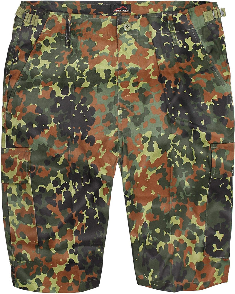 normani US Army Ranger Shorts BDU Cargo Kurze Hose Flecktarn XXL, Flecktarn XXL