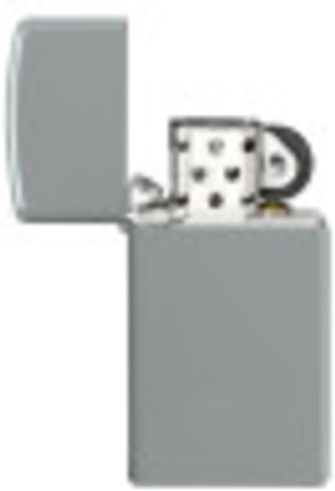 Zippo Feuerzeug, Slim Flat Grey, 1 x 3,5 x 5,5 cm 1 x 3,5 x 5,5 cm Slim Flat Grey, 1 x 3,5 x 5,5 cm