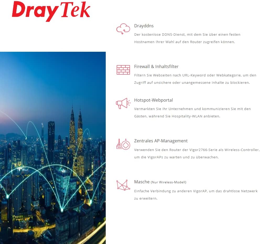 DrayTek Vigor v2766ac-DE-AT-CH Vigor 2766ac, Vigor 2766ac