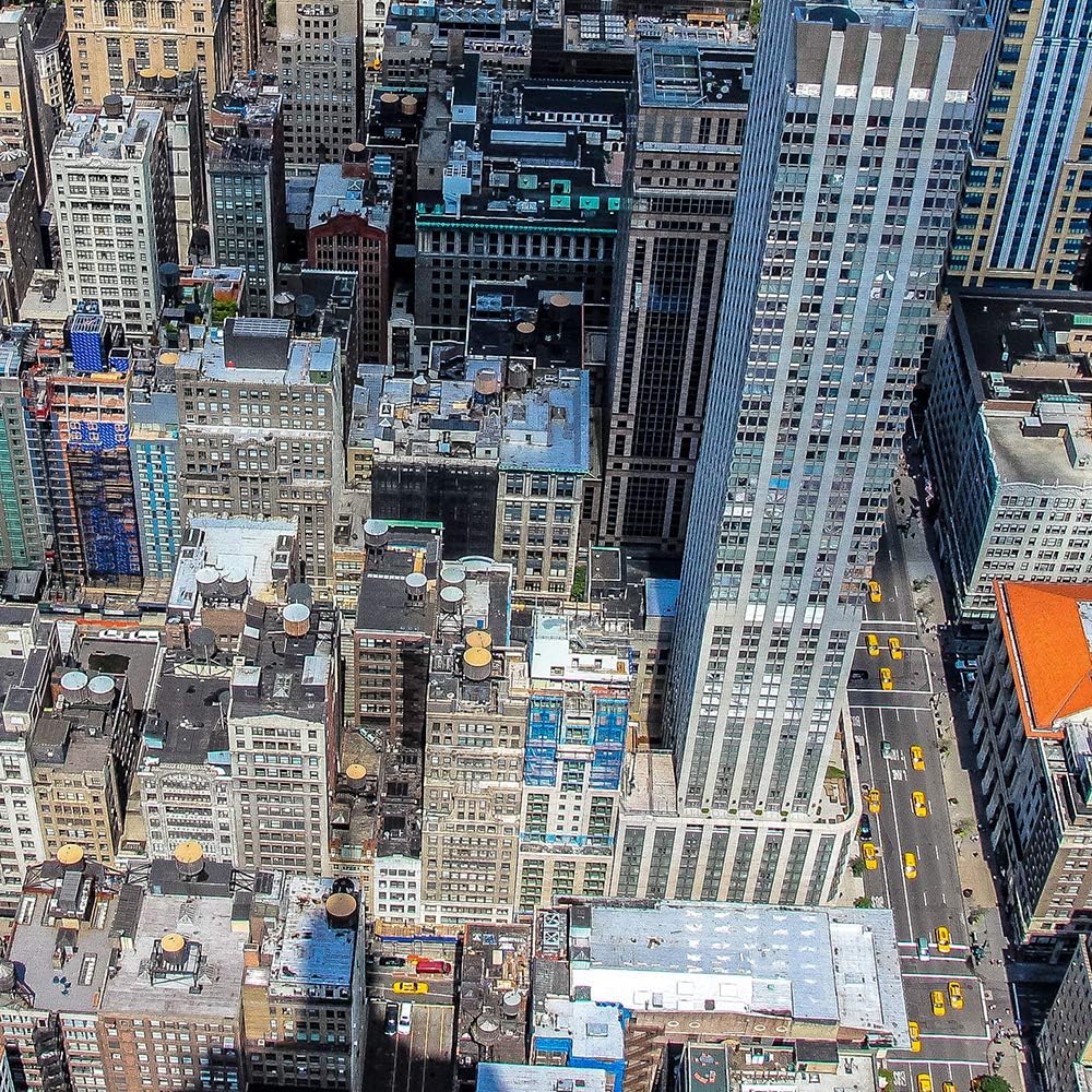 Leinwandbild XXL Stadt Wandbild Kunst City Architektur Landschaft bunt 120x80 cm Leinwandbild 120x80