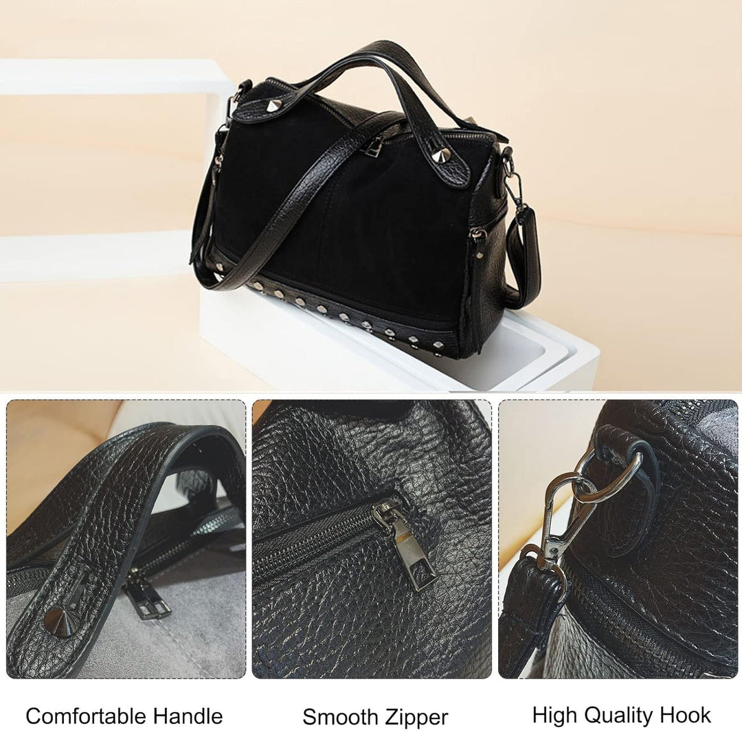 FANDARE Elegant Handtasche Damen Umhängetasche Frauen Schultertasche Damenhandtaschen Tote Shopper R