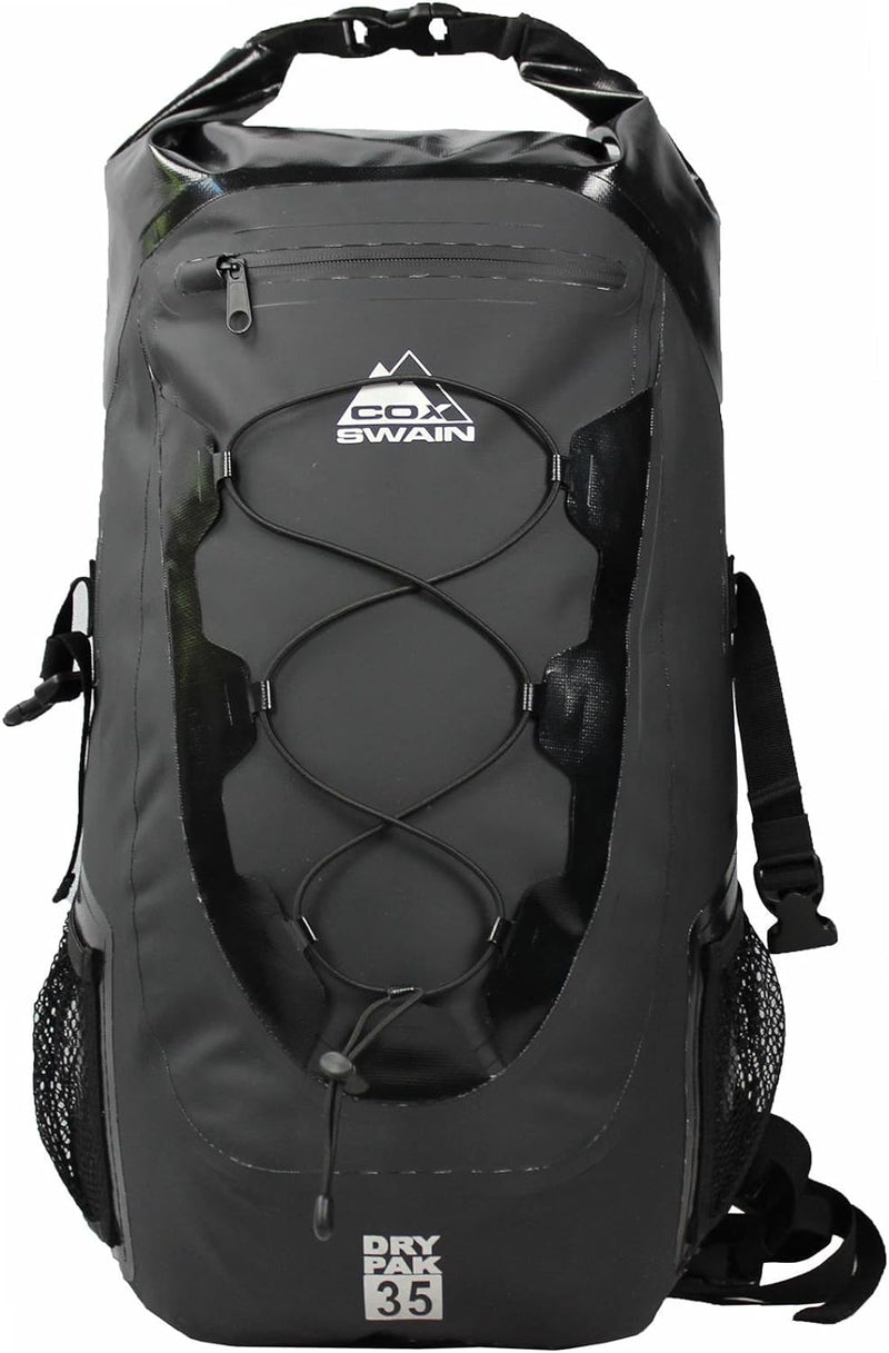 Cox Swain 35L wasserdichter Outdoor Rucksack Packsack für Fahrrad, Motorrad, Wassersport etc. Schwar