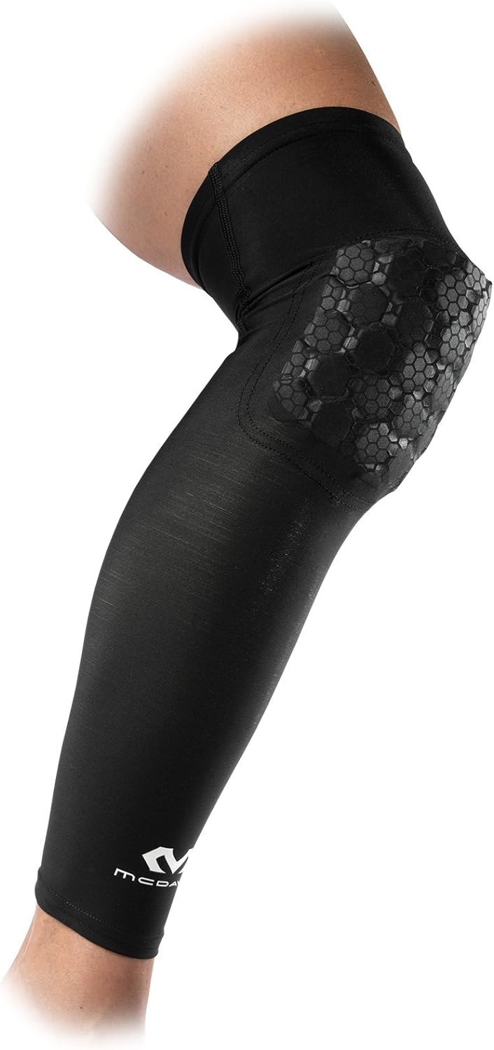 Mc David Unisex – Erwachsene Elite Hex Schienbeinschoner XL Schwarz, XL Schwarz