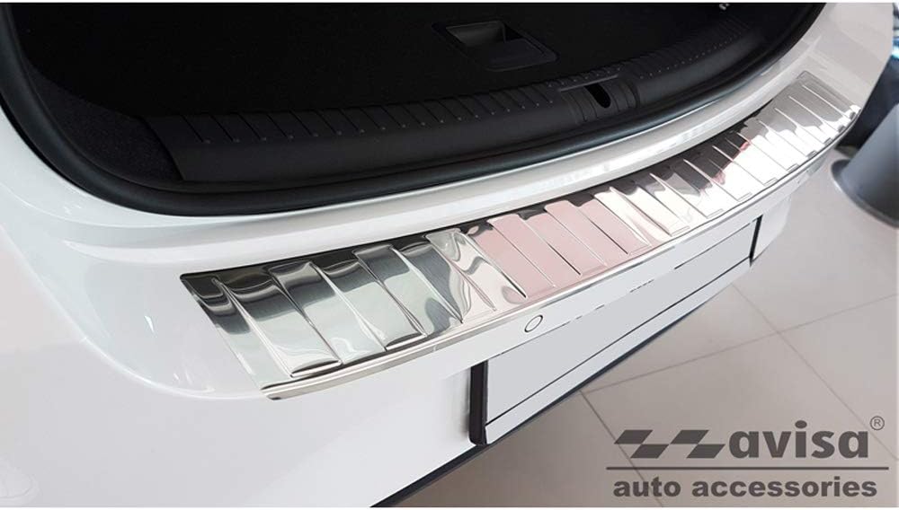 Avisa Edelstahl Heckstossstangenschutz kompatibel mit Seat Leon IV ST Sportstourer 2020- inkl. FR &