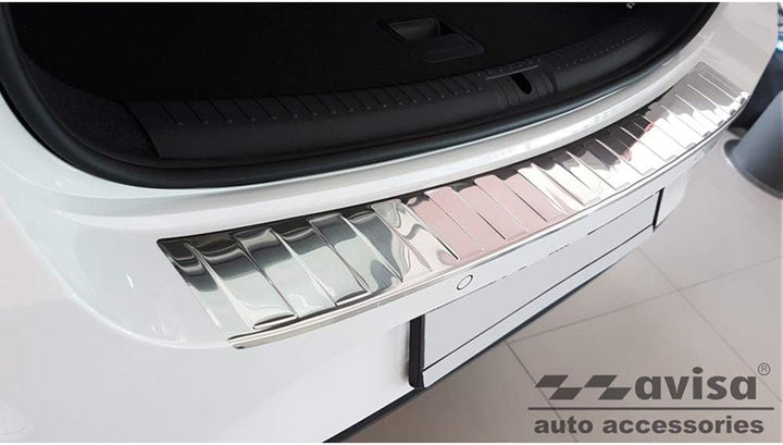 Avisa Edelstahl Heckstossstangenschutz kompatibel mit Seat Leon IV ST Sportstourer 2020- inkl. FR &