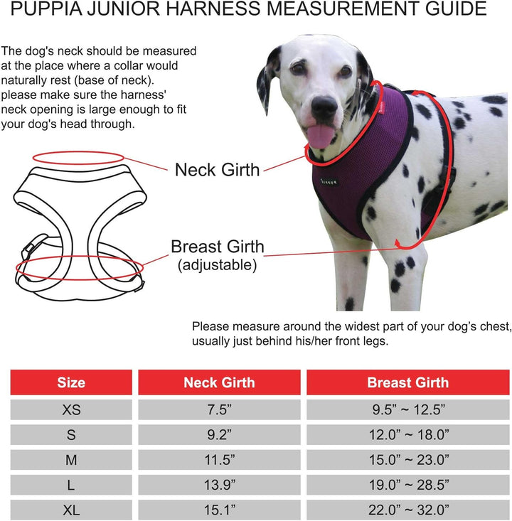 Puppia Junior - Hundegeschirr für kleine Hunde - leicht und super weich - Auch als Welpengeschirr ve