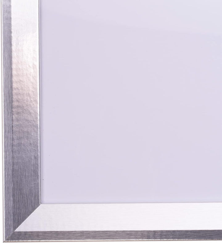 Rahmendesign24 Posterrahmen Rio 70x100 Silber (hochglanz) Fotorahmen, Wechselrahmen, Bilderrahmen, 7