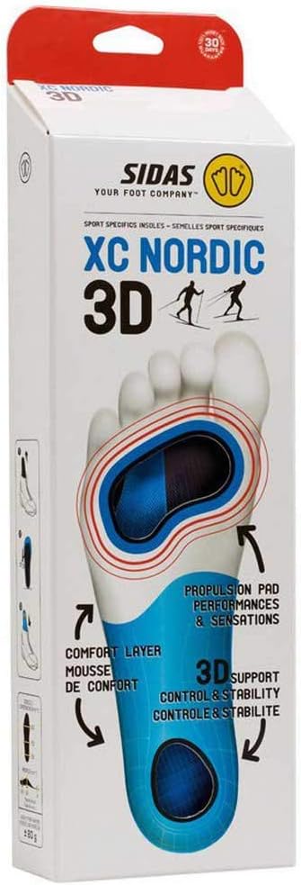 Sidas Nordic 3D Einlegesohle S : 37-38, S : 37-38