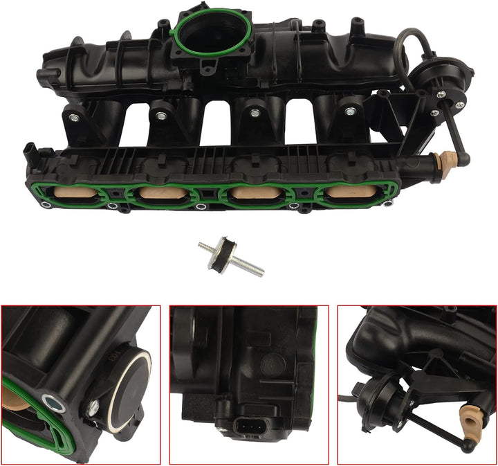 Flynsu Ansaugbrücke Ansaugkrümmer für A3 TT Leon Toledo Golf Superb Octavia 06J198211 06J133201L 1.8