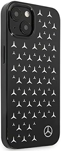 Mercedes MEHCP13SESPBK Hülle für iPhone 13 Mini 5,4" schwarz Silver Stars Pattern