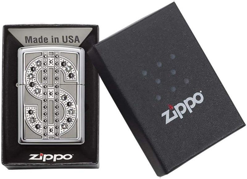 Zippo Feuerzeug, Silber, Einheitsgrösse