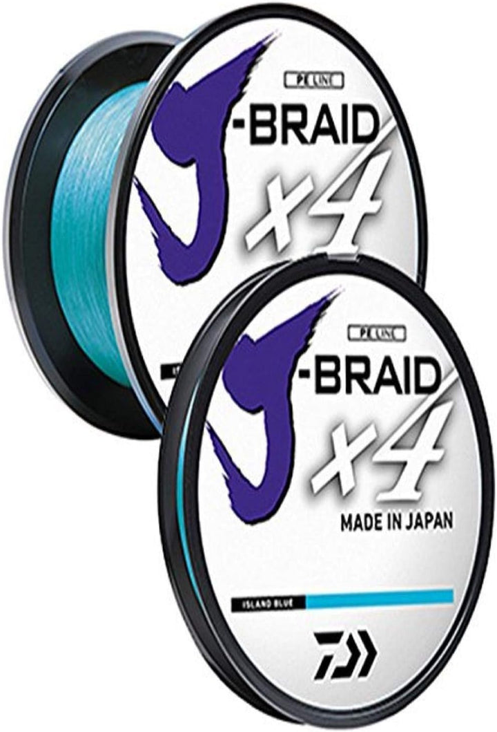 Daiwa J-Braid Spule, 4 Stück 29,5 kg Island Blue Blau (Island Blue), 29,5 kg Island Blue Blau (Islan