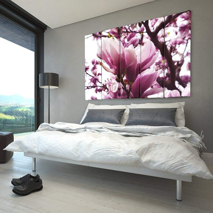 Feeby Frames, Leinwandbild, Bilder, Wand Bild - 5 Teile - Wandbilder, Kunstdruck, 250x120 cm, Typ C,