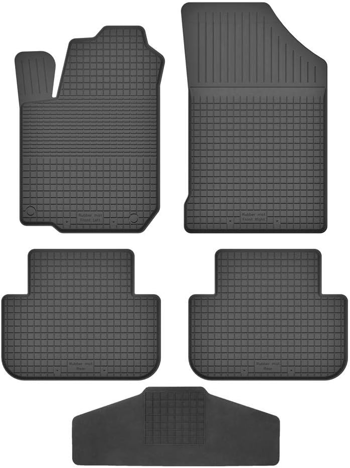 Fussmatten Vorne, Hinten + Tunnel für Toyota Verso 2009-2018 Gummi Gumimatten Vorne, Hinten, Tunnel,