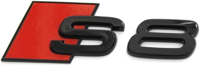 Audi 4N0071804 Schriftzug S8 schwarz/rot Tuning Exclusive Black Edition Emblem