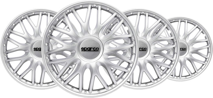 Sparco SPC1496SV Set Wheel Covers Roma 14-inch Silver ROMA 14 zoll SILBER, ROMA 14 zoll SILBER