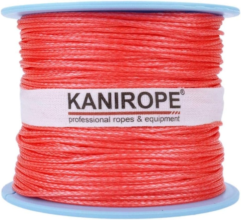 Kanirope® Dyneema Seil PRO 2mm 100m Rot 12-fach geflochten SK78 verstreckt beschichtet, 100m Rot