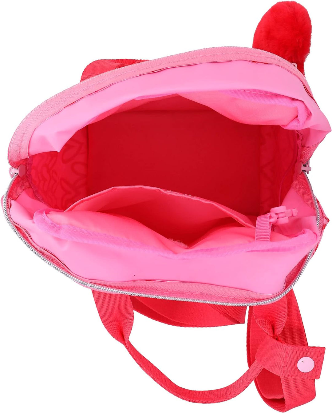 Depesche 12232 TOPModel One Love-Rucksack für Kinder in Rot und Rosa, mit Plüschherz, Tasche mit ver