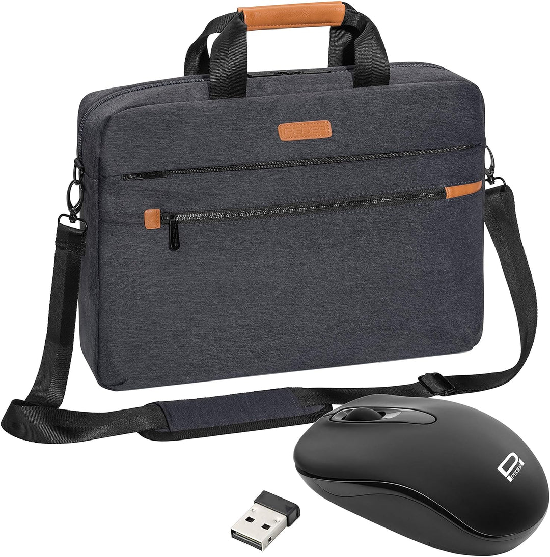PEDEA Laptoptasche "Elegance Pro" Notebook-Tasche bis 15,6 Zoll (39,6 cm) Umhängetasche mit Schulter