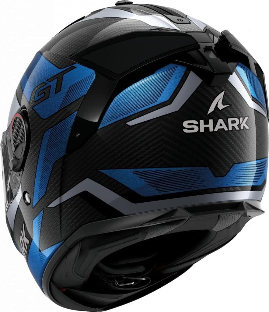 Shark Spartan GT Pro Ritmo Carbon Carbon Blue Chrom DBU Full Face Helmet, M