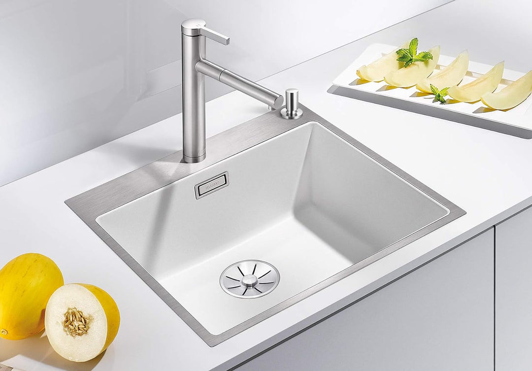 BLANCO SUBLINE 500-IF/A SteelFrame | SILGRANIT anthrazit | Einbauart: Einbau von Oben & Flächenbündi