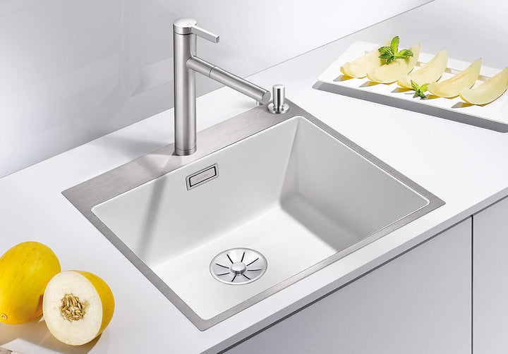 BLANCO SUBLINE 500-IF/A SteelFrame | SILGRANIT anthrazit | Einbauart: Einbau von Oben & Flächenbündi