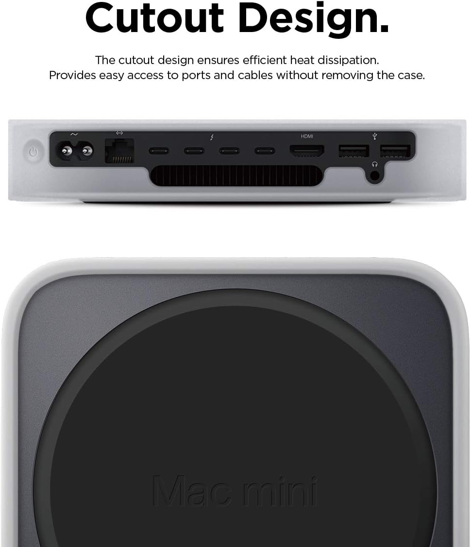 elago Silikonhülle Kompatibel mit Apple Mac Mini M2, M2 Pro [2023] Kompatibel mit Mac Mini M1 [2020]