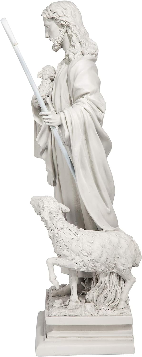 Design Toscano Jesus, der gute Hirte, Gartenstatue L, L