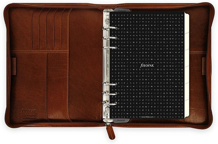 Filofax 21693 A5 Lockwood zip, cognac Single, Single