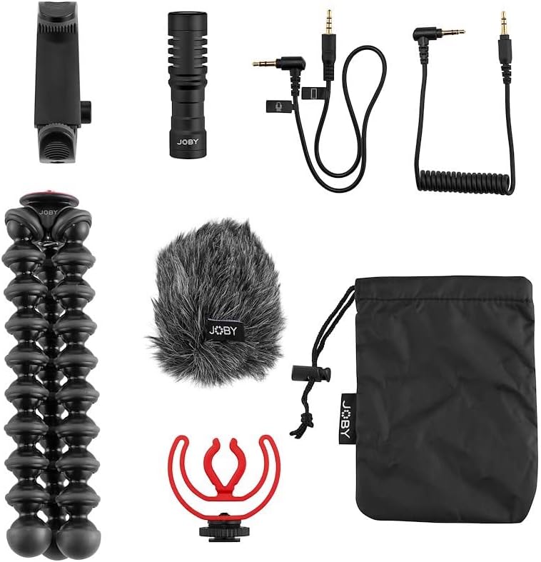 JOBY GorillaPod Creator Kit, EIN GorillaPod 1K-Stativ, einen GripTight Smart Handyhalter und EIN Wav