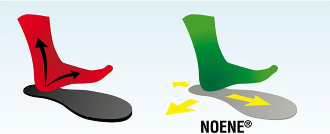 Noene Einlegesohlen NO2 Universal 43 Grau Schwarz, 43 Grau Schwarz