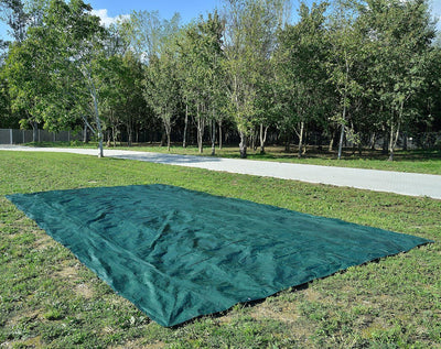 Royal Gardineer Regenplane: Universelle Gewebe-Abdeck-Plane, mittel, 8 x 5 m (Bauplane, Holzabdeckun