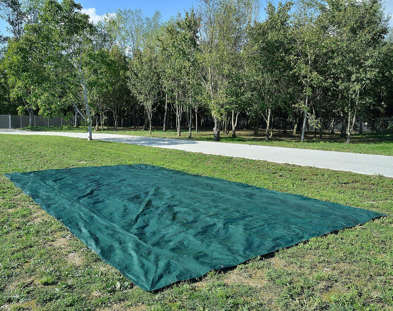 Royal Gardineer Regenplane: Universelle Gewebe-Abdeck-Plane, mittel, 8 x 5 m (Bauplane, Holzabdeckun
