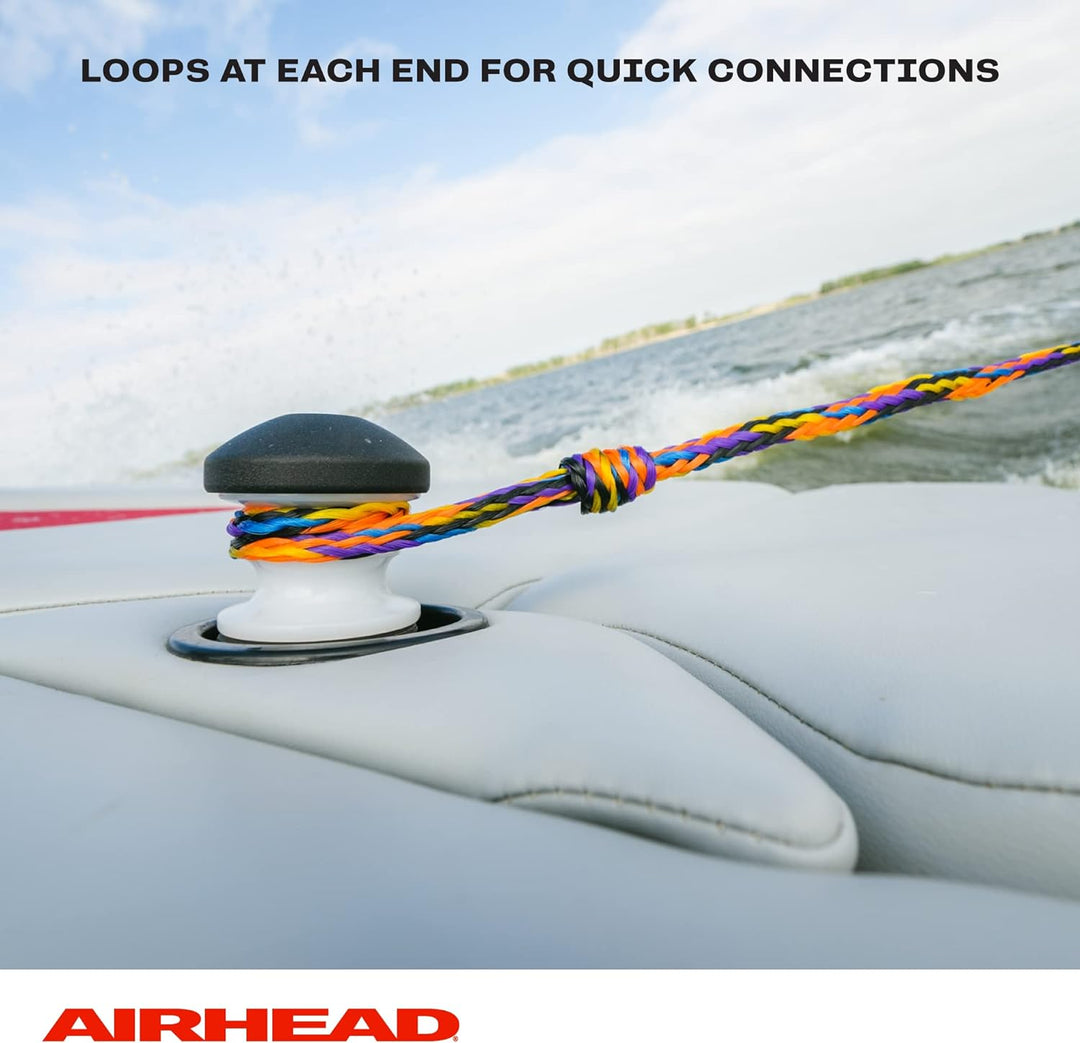 Airhead Tow Rope for 1-6 Rider Towable Tubes, 1 Section, Multiple 1-4 Rider, 1-4 Rider