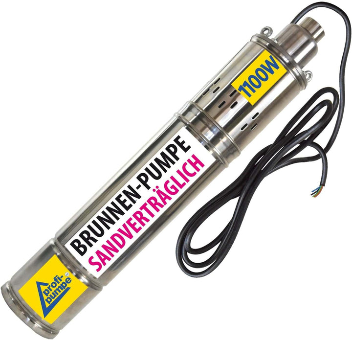 BRUNNENPUMPE - HAUSWASSERWERK - SANDVERTRÄGLICHE TIEFBRUNNENPUMPE 4" 750Watt TAUCHPUMPE SCREW-Star 7
