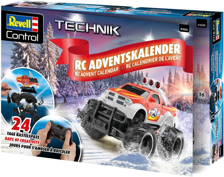 Revell Adventskalender RC-Truck I RC Adventskalender I Ferngsteuerter Truck in 24 Tagen zusammenbaue