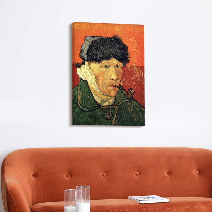 PICANOVA – Vincent Van Gogh Self-Portrait with Bandaged Ear 2 60x80 cm – Bild auf Leinwand – Leinwan