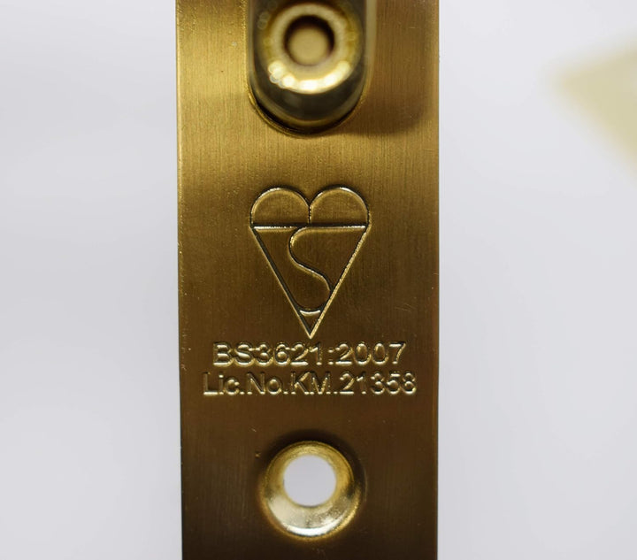 YALE B-M550-PB-78 Einsteckschloss mit 5 Hebeln, hohe Sicherheit, Messing-Finish, 3 Inch/76 mm In Kar