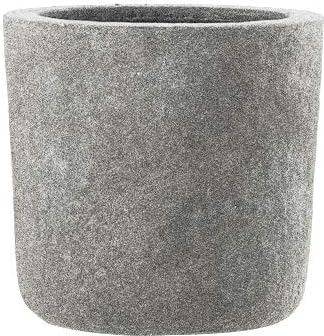 Esteras Emsa 800221 Fiberglas Blumenkübel Pflanzkübel Galway grau, Old Stone (27x27x27cm)