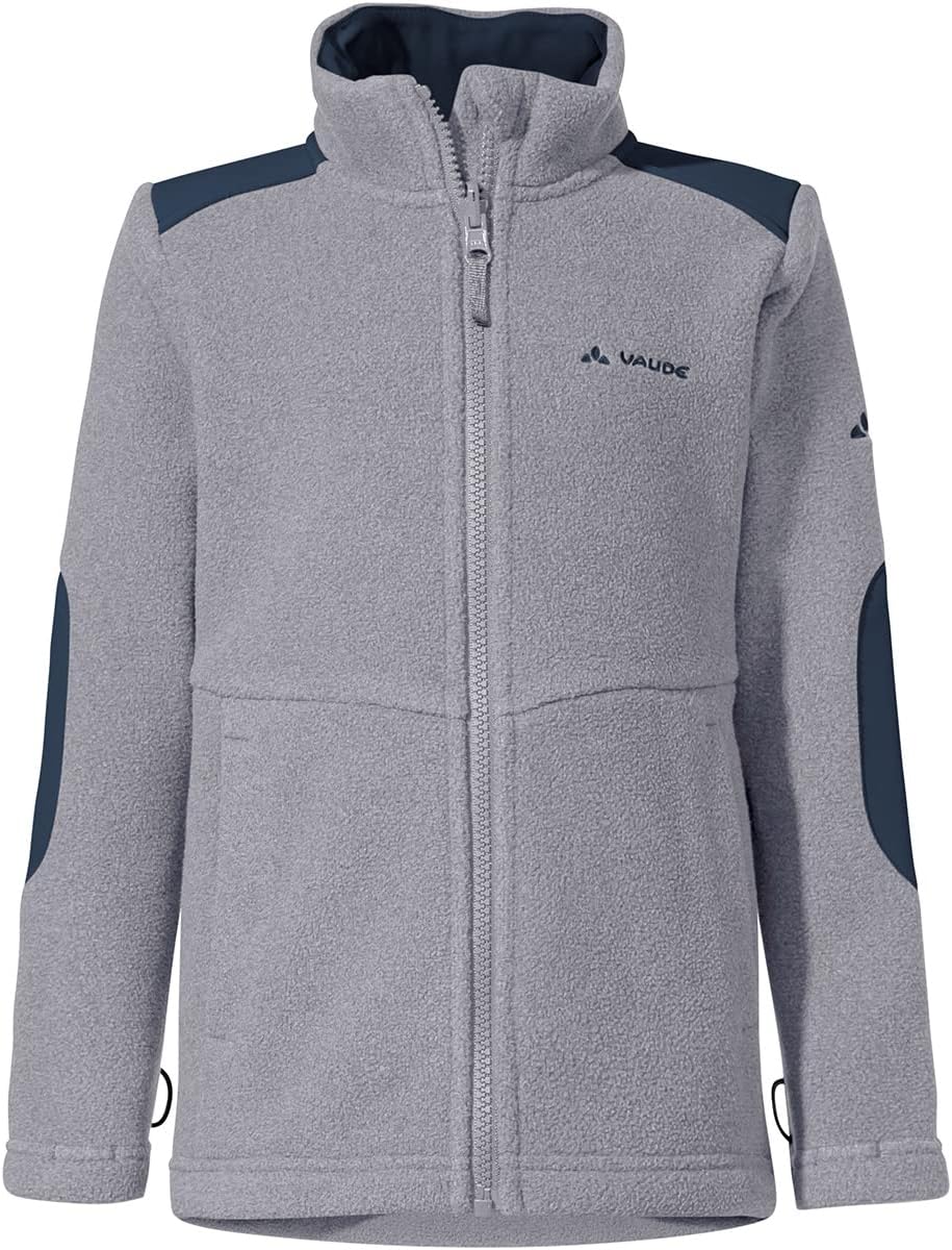 VAUDE Unisex Baby Kids Caprea Fleece Jacket Ii Jacke 4 Jahre grau-meliert, 4 Jahre grau-meliert