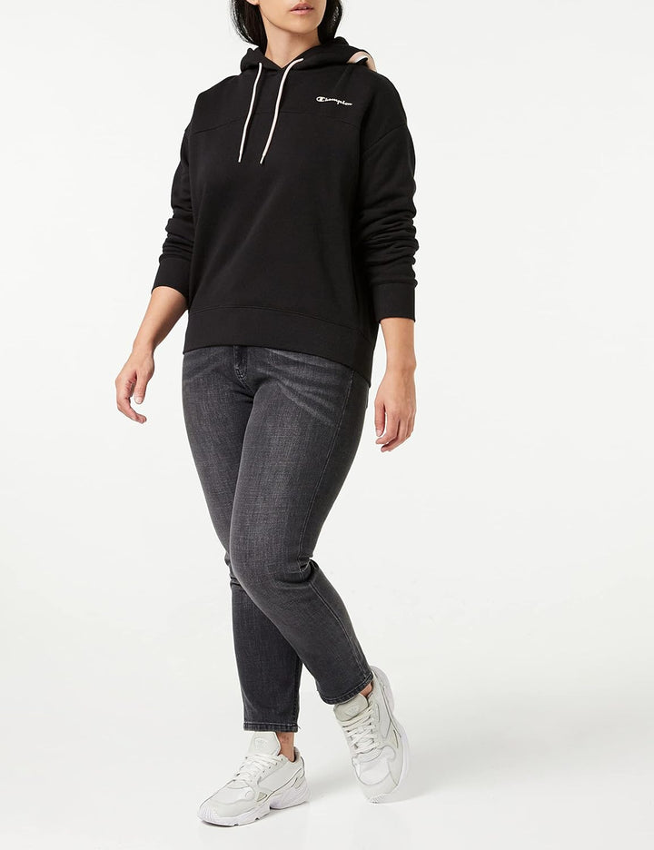 Champion Damen Champion Addicted Kapuzenpullover, Schwarz, M