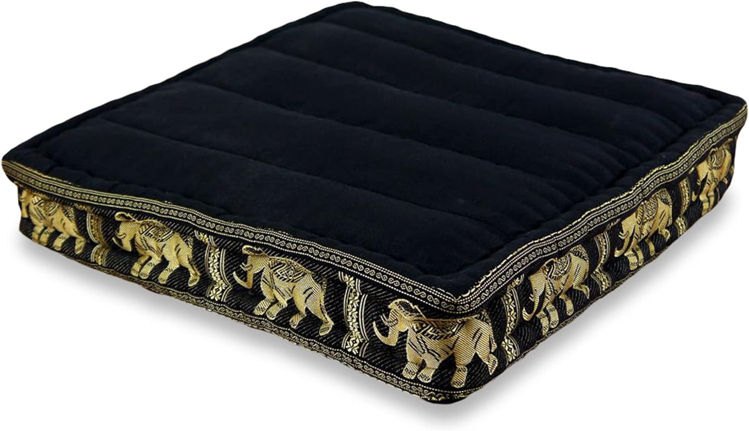 livasia Sitzkissen Boden Thaiseide, Bodenkissen Indoor/Outdoor, Meditationskissen Yogakissen, Stuhla