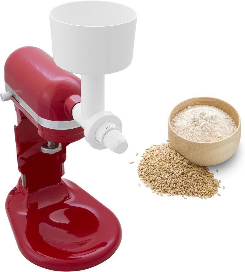 Messerschmidt 58510 Getreidemühle (Mahlvorsatz) für KitchenAid Artisan