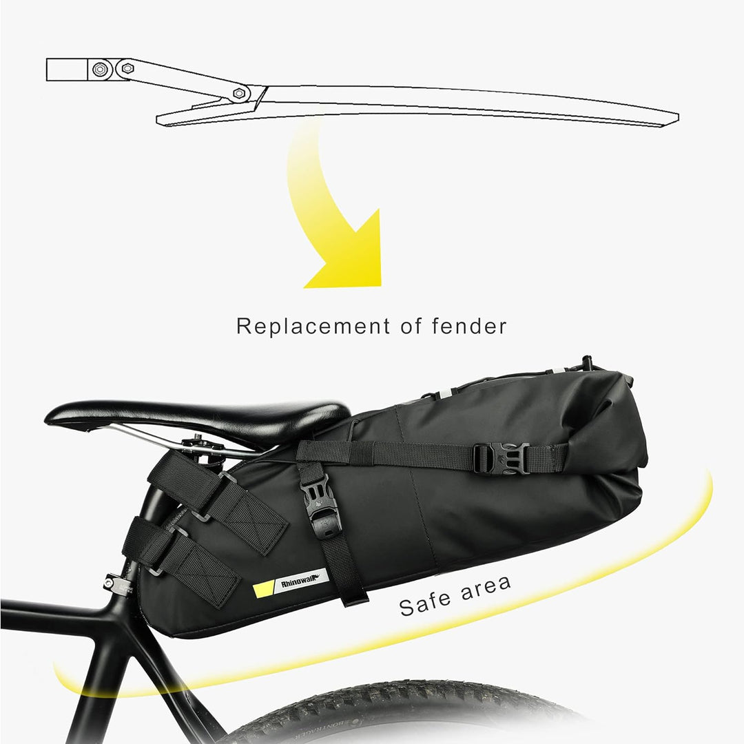 Rhinowalk Fahrrad Satteltasche Wasserdicht 10/13L Fahrradtasche Sitztasche Aufbewahrungstasche für O
