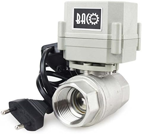 BACOENG AC110/230V 2 Wege 1" Edelstahl Motorkugelhahn Elektrische Zonenventil mit Stecker NC 1" Edes