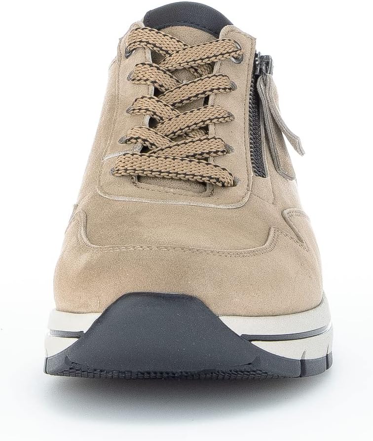 Gabor Damen Low-Top Sneaker,Halbschuhe,Wechselfussbett,Komfortable Mehrweite (H) 38 EU Weit Beige Sa