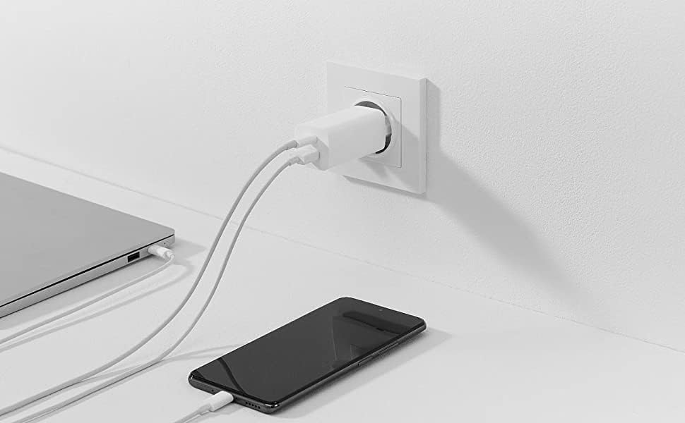 Xiaomi Mi 65W Fast Charger USB-C + USB-A Ladegerät für Smartphone, Tablet, Notebook UVM. (65 Watt, G