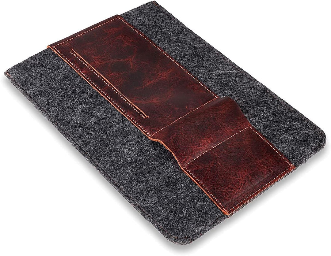 MegaGear Echtleder Tablet Hülle für iPad Pro 11 Zoll, Alle Generationen iPad Air & iPad (Braun, 12.9